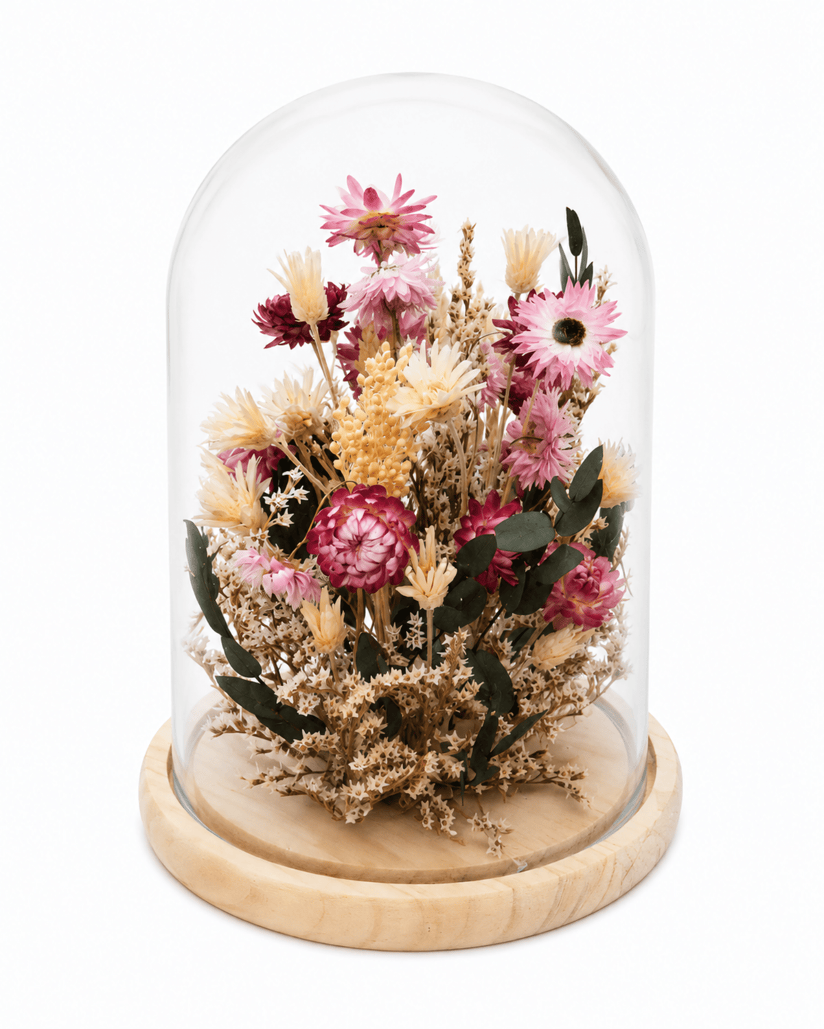 Botanical Glass Domes: Eternal Dried Flower Gift Ideas & Decor - Flor Chama Do Algarve