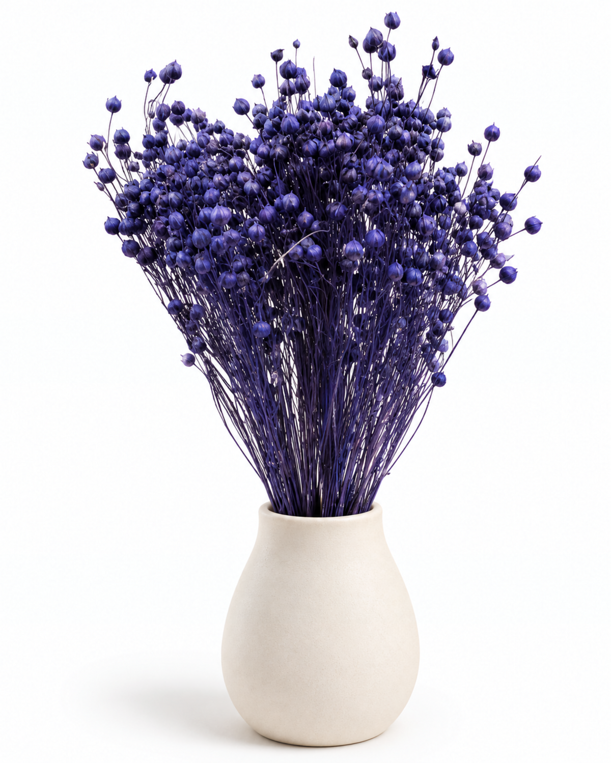 Navy Blue Dried Flax Stems - Linum - 95 g / 40 cm

Length: approx. 40 cm
Stem count: 150
Weight: approx. 95 g (depending on bou