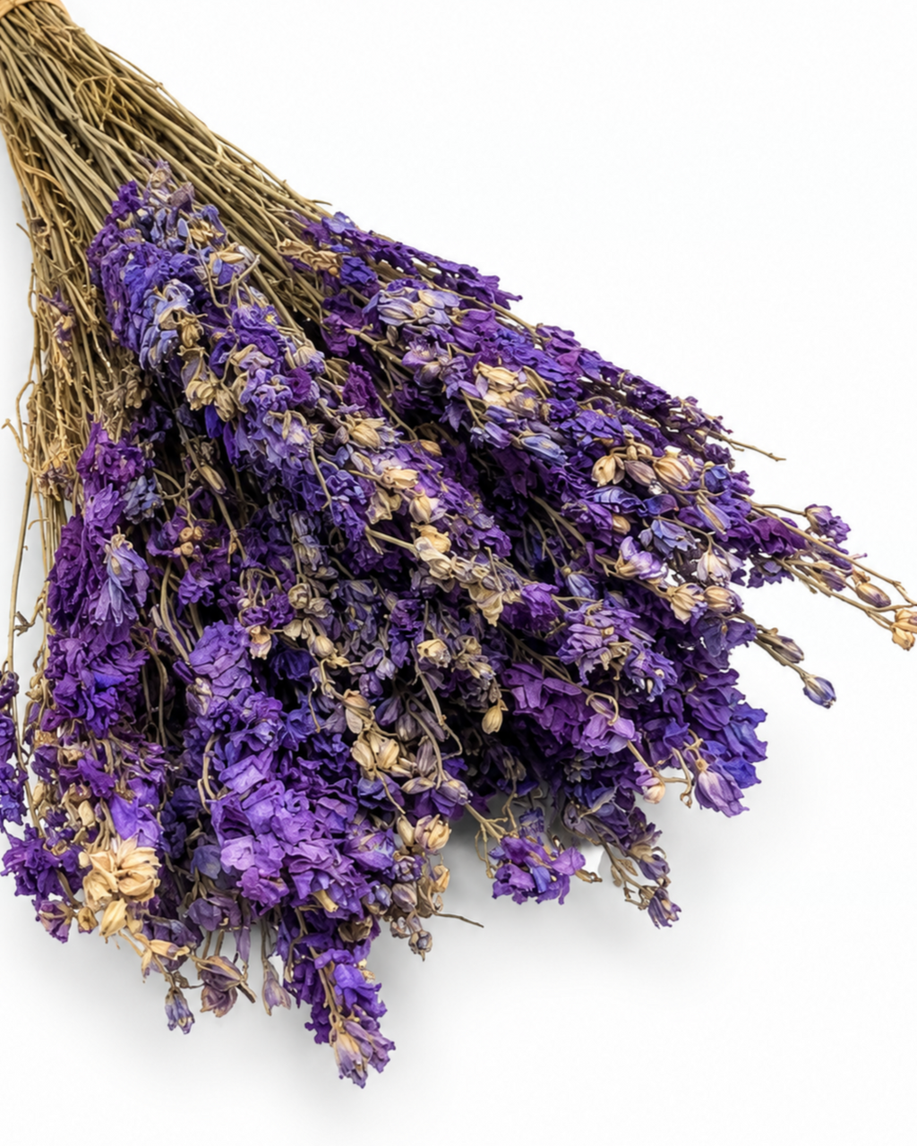Dried Blue Larkspur Bunch - Delphinium - 80 g / 35 cm