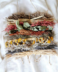 Dried Flower Wall Hanging, Boho Wall Decor, Natural Floral Wall Art, Rustic Home Decor, Handmade Wall Panel, Botanical Wall Hanging