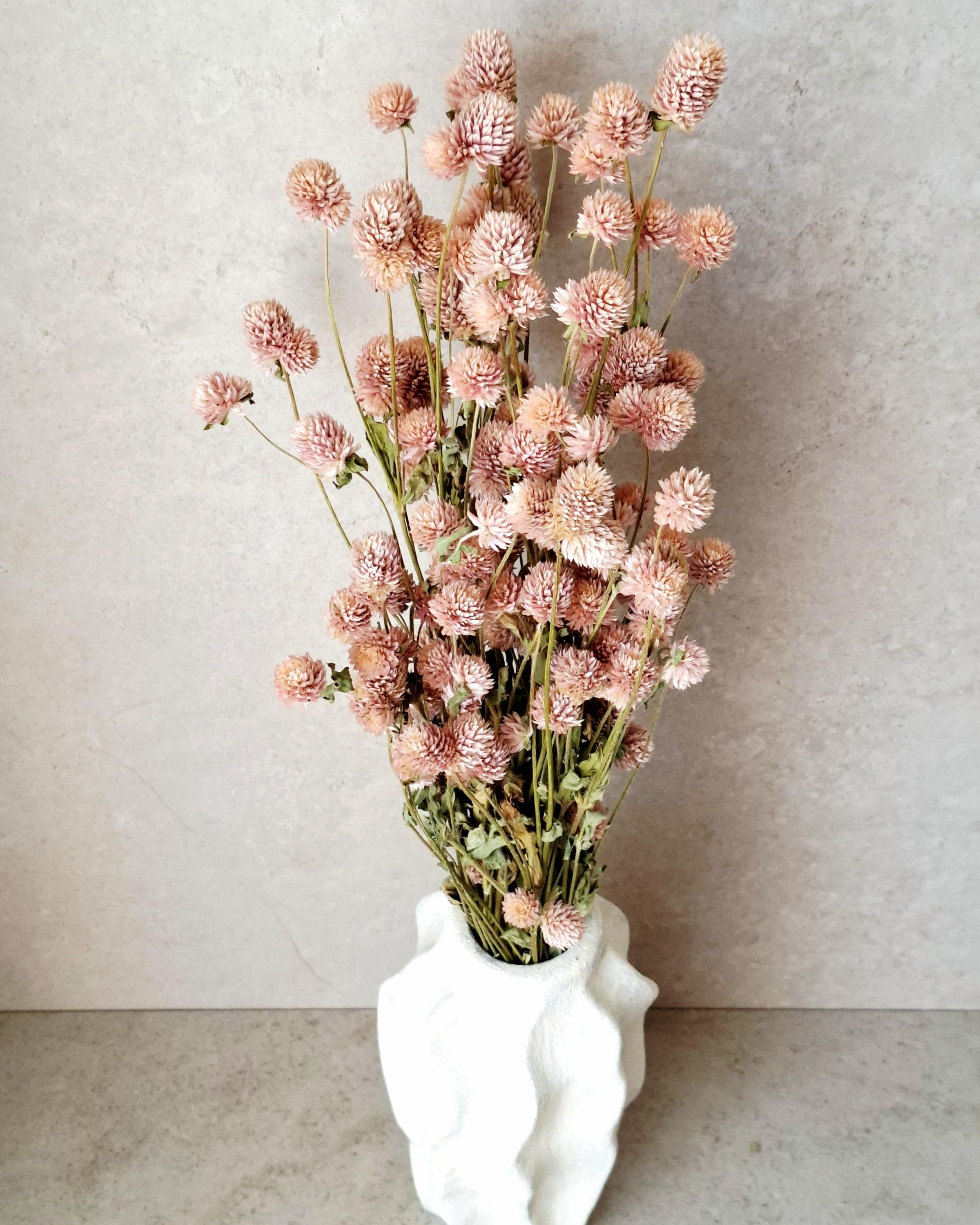 Pink Stabilized Gomphrena Bouquet, Dried Flower Bouquet, Natural Pink Flowers, Small Bouquet, Floral Home Decor, Gift for Her