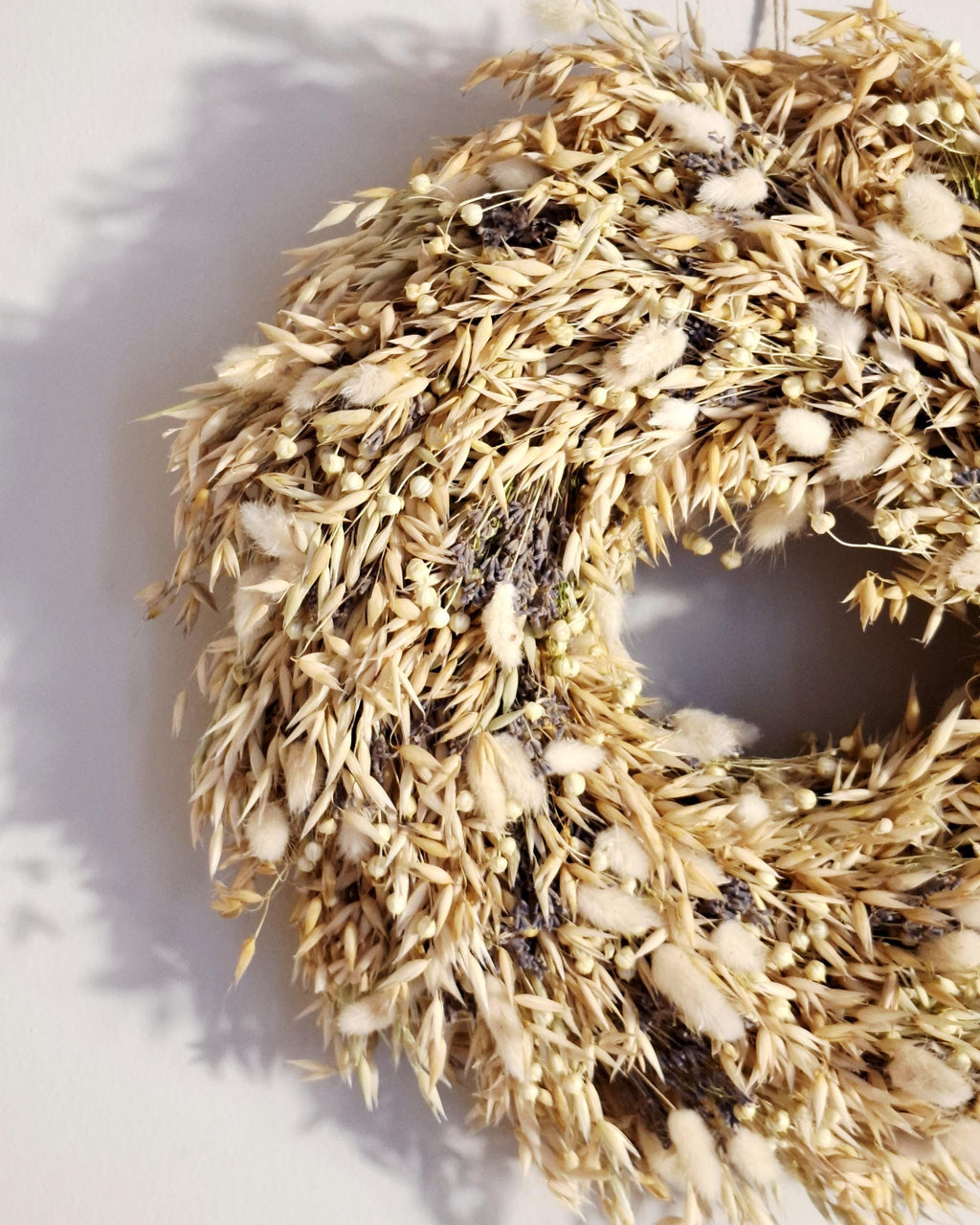 Dried Flower Wreath, Natural Wall Decor, Boho Wreath, Rustic Home Decor, Neutral Floral Wreath, Gift Idea