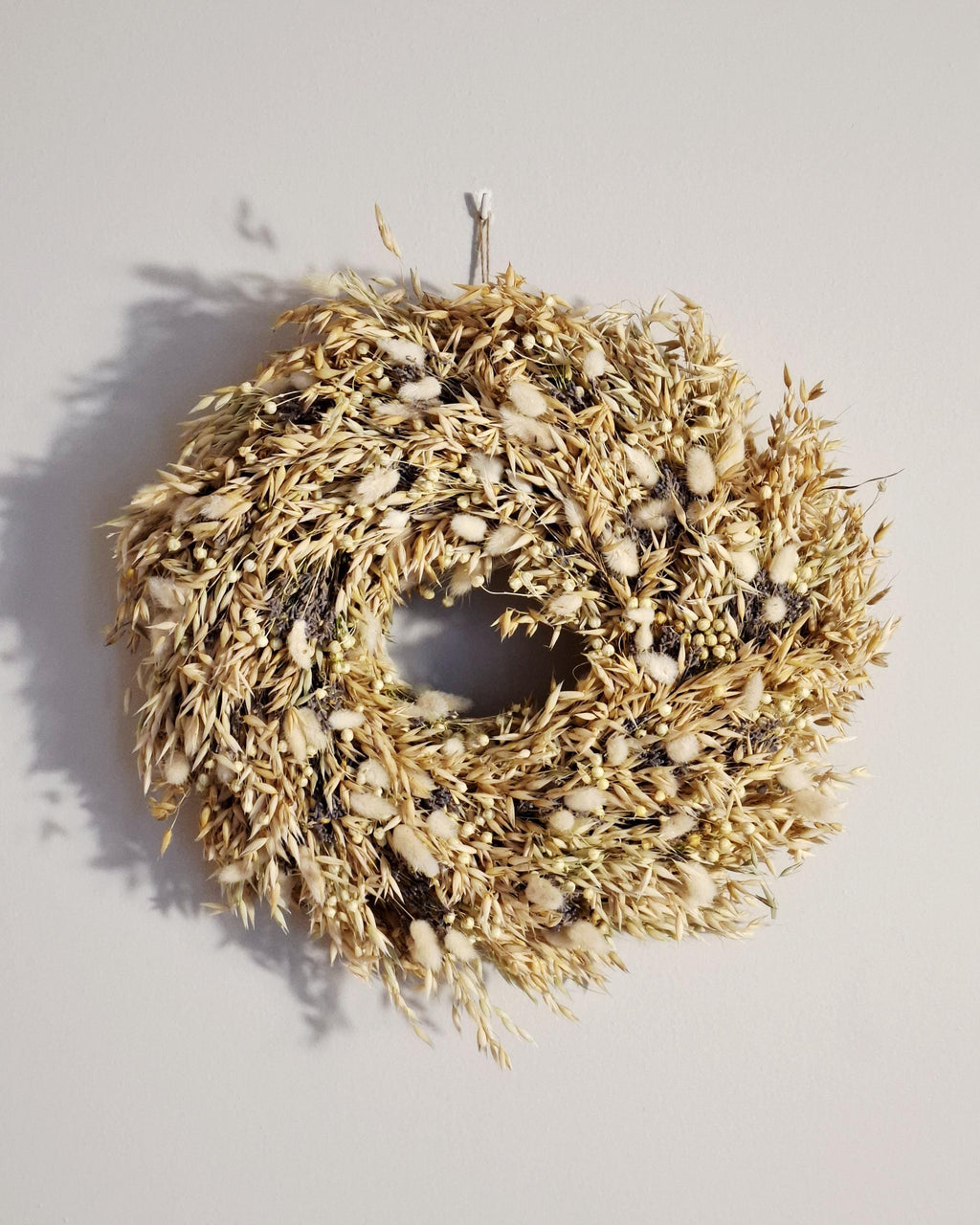 Dried Flower Wreath, Natural Wall Decor, Boho Wreath, Rustic Home Decor, Neutral Floral Wreath, Gift Idea