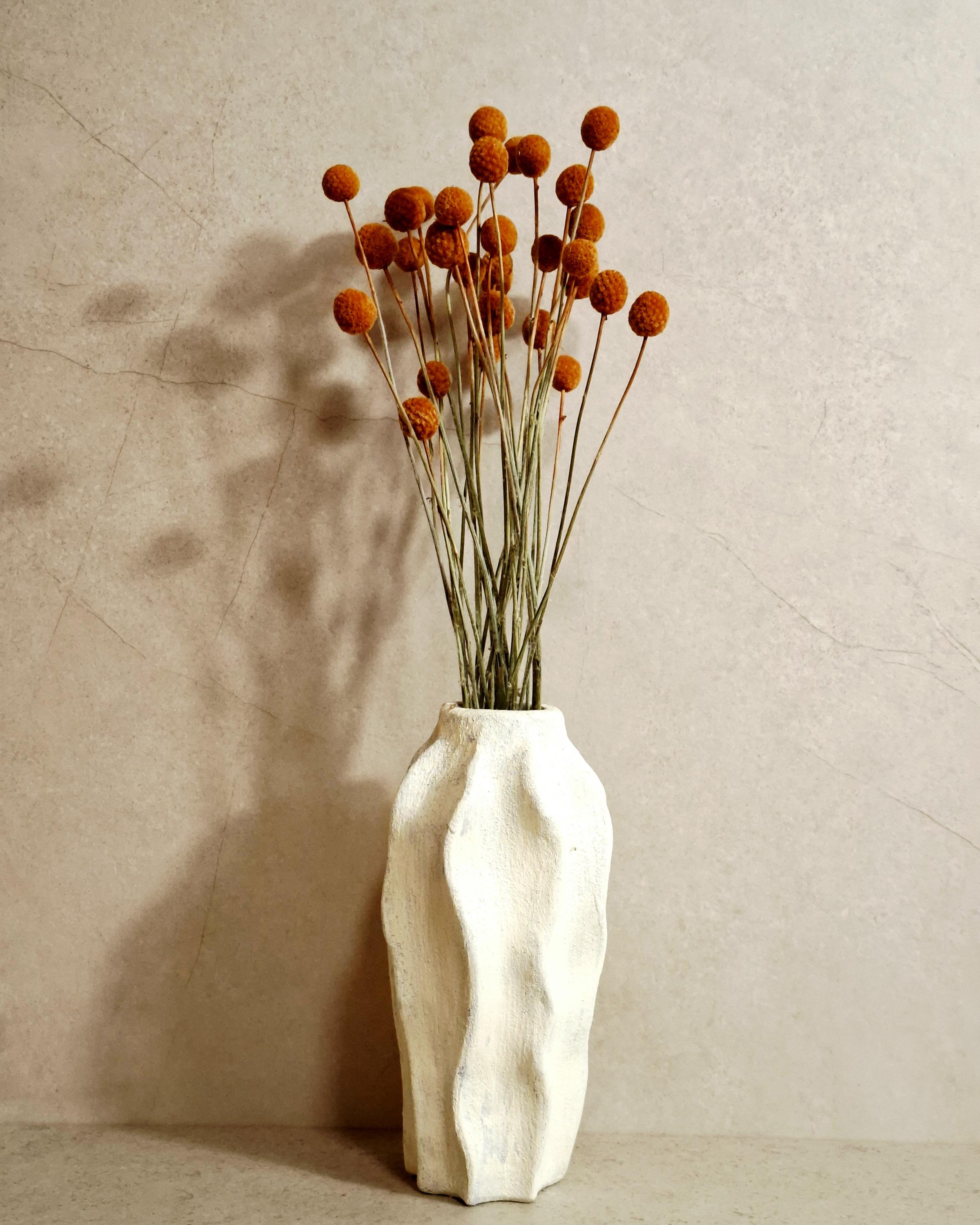 Dried Craspedia Stems Light Brown (Billy Buttons), Natural Dried Flowers, Floristry Supply, DIY, Home Decor, 15 Stems