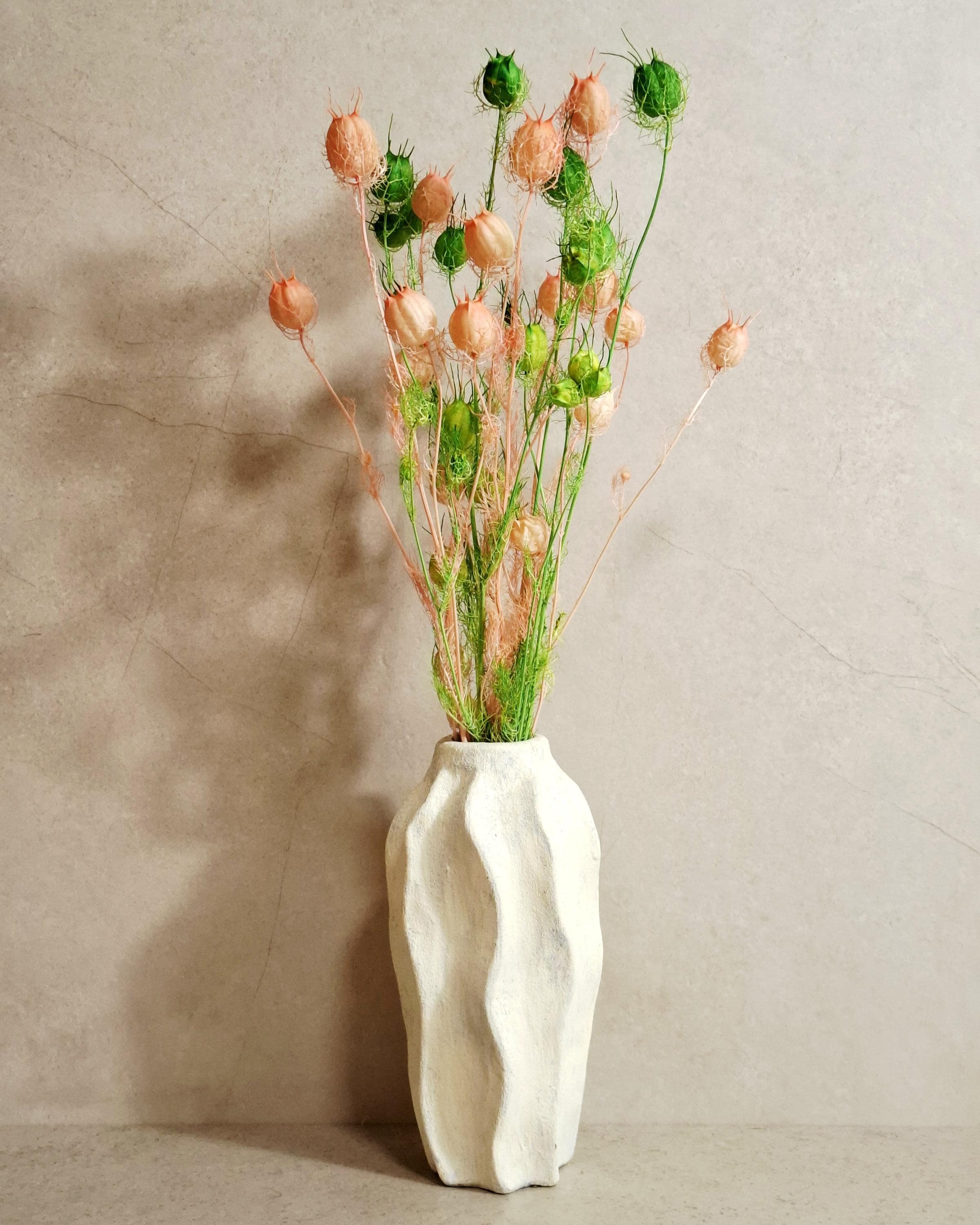 Dried Nigella Pods White Pink Mix, Soft Pink Nigella, Two Tone Nigella Pods, Preserved Flowers, Floral Supply, Wedding Decor