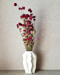 Bright Pink Dried Gomphrena Bouquet, Preserved Flowers, Natural Home Decor, Boho Minimalist Floral Arrangement, Ready to Ship