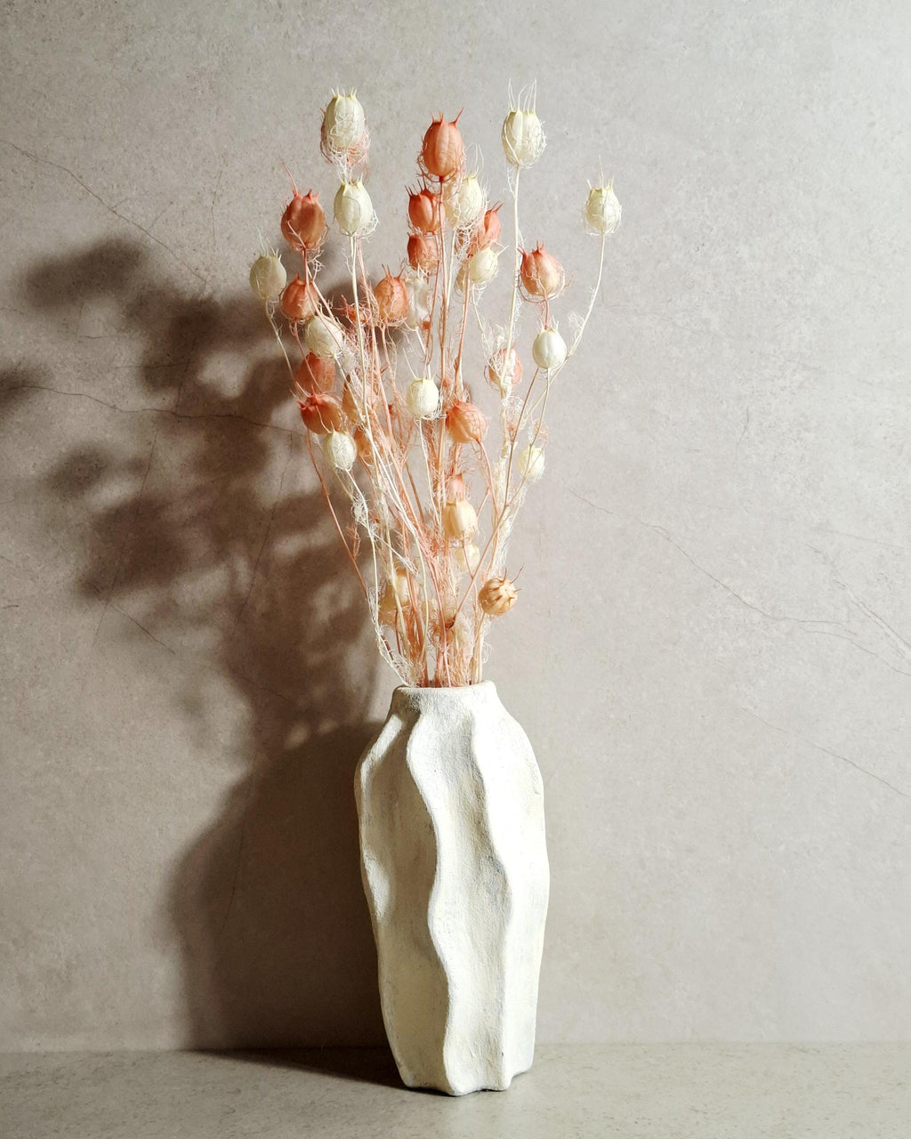 Dried Nigella Pods White Pink Mix, Soft Pink Nigella, Two Tone Nigella Pods, Preserved Flowers, Floral Supply, Wedding Decor