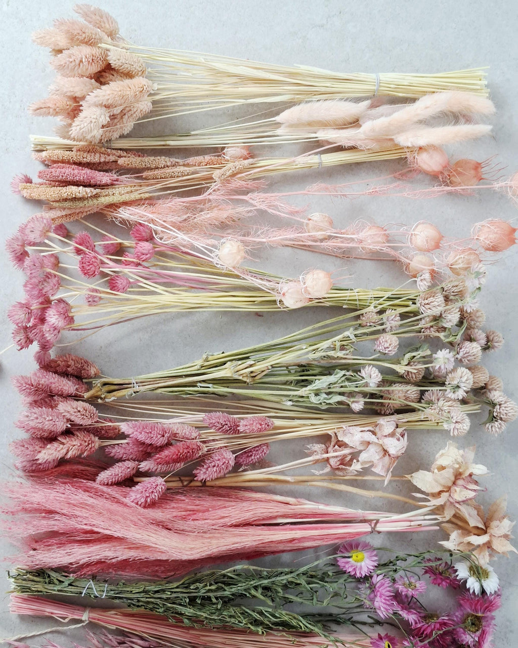 Pink Dried Flower Box for Crafts – Pastel DIY Floral Kit, Romantic Dried Flowers Mix for Resin Art, Candles & Decor
