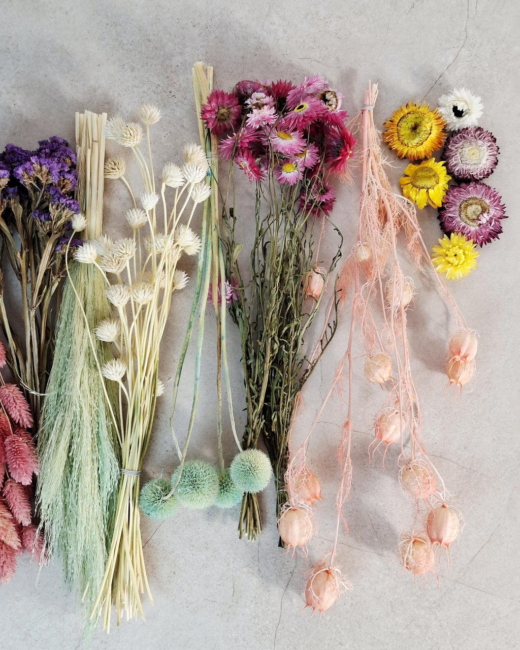 Dried Flower Box, DIY Dried Flower Box, Floral Craft Kit, Dried Flower Kit, Florist Supplies, Dried Flower Mix