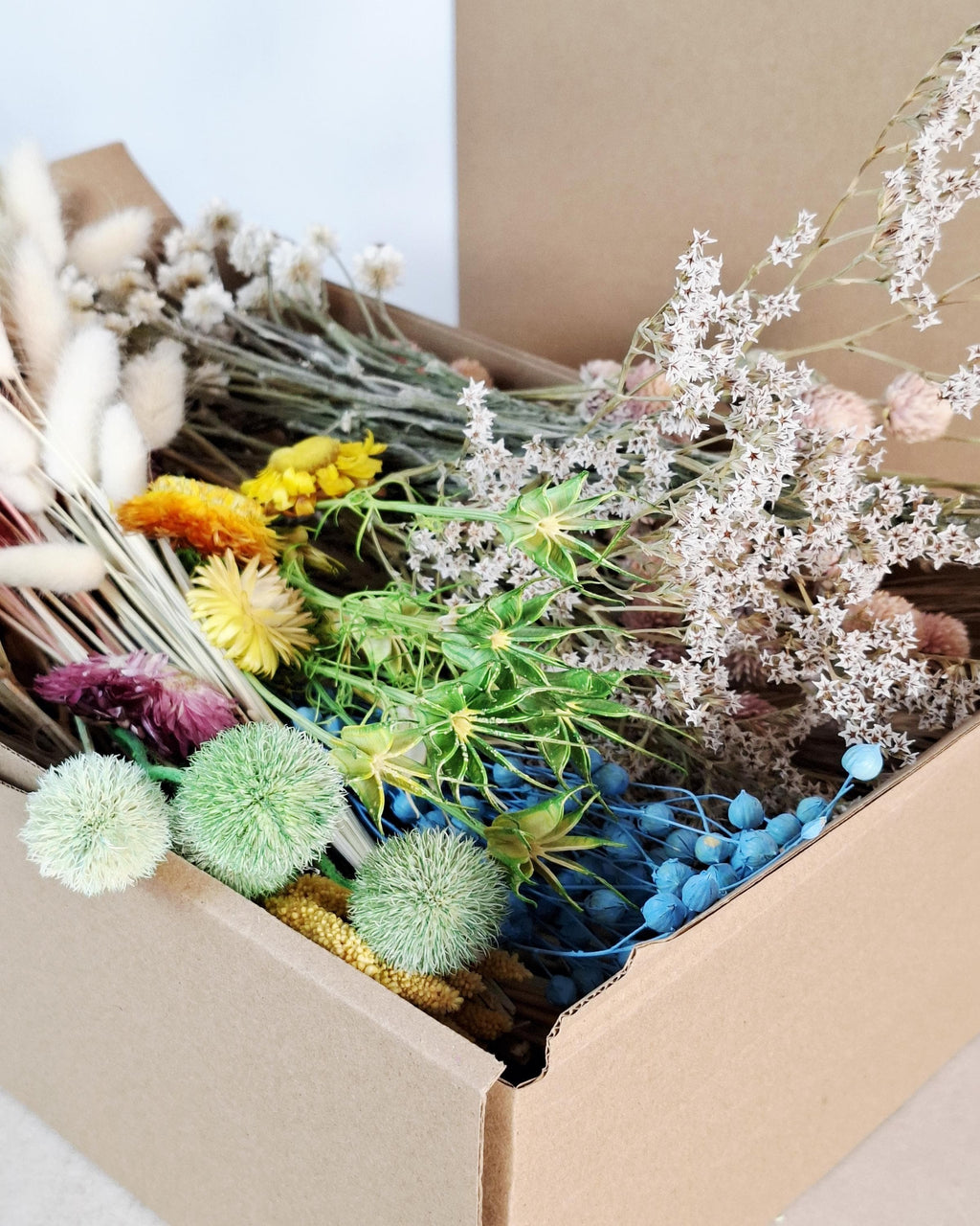 Dried Flower Box, DIY Dried Flower Box, Floral Craft Kit, Dried Flower Mix, Florist Supplies, Dried Flowers for Crafts
