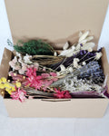 Pastel Dried Flower Box | Lavender & Lagurus Mix | Boho Floral Craft Kit | Pink Purple Dried Flowers | Florist Supplies for DIY Decor