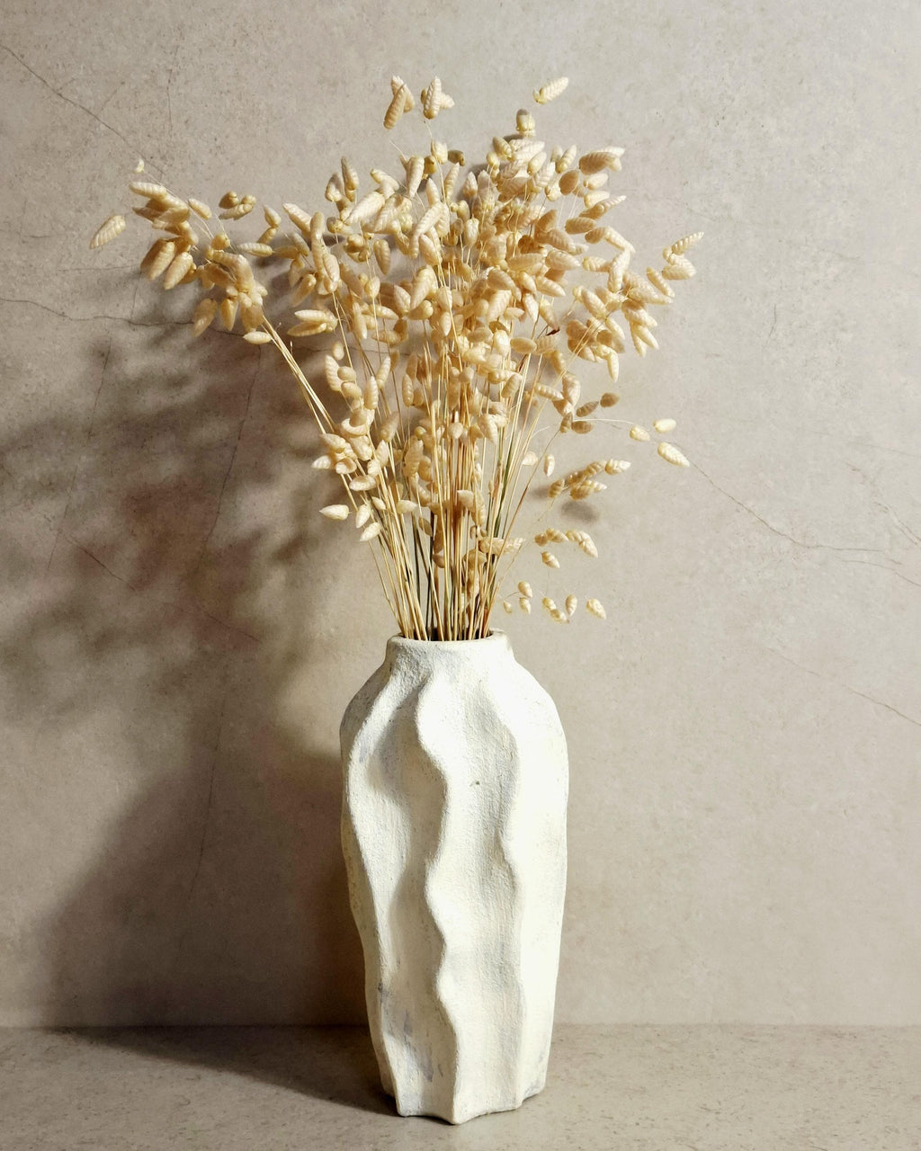 Dried Briza Wheat Color | Natural Dried Grass | Neutral Home Decor | Boho Floral Stems | Minimal Rustic Decoration.