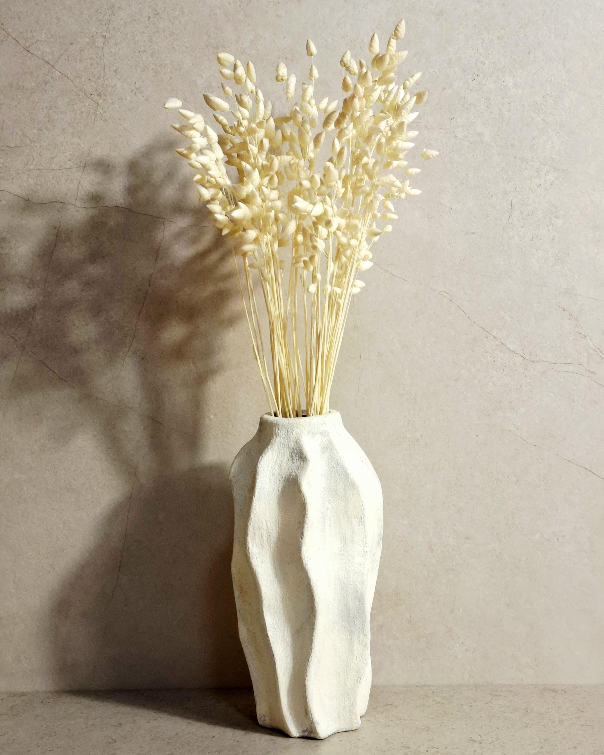 Bleached Briza Stems - Dried Grass Bouquet - Natural Dried Flowers - Florist Supplies - Wedding Decor - Boho Home Decor
