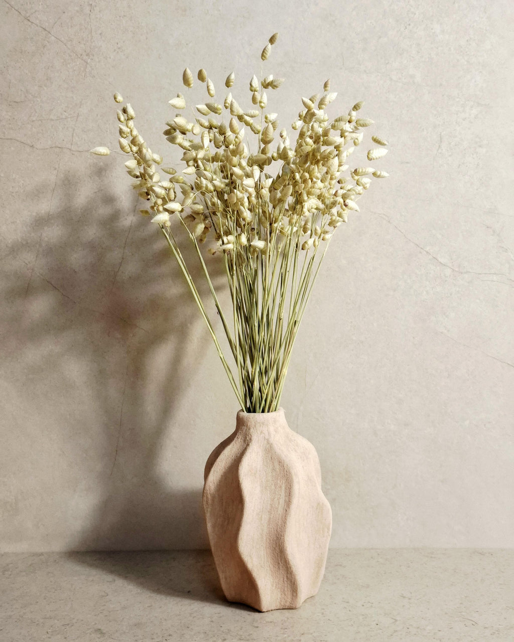 Natural Dried Briza Maxima Green | Bunny Tail Grass | Boho Wedding Flowers | Rustic Home Decor | Dried Grass Stems.