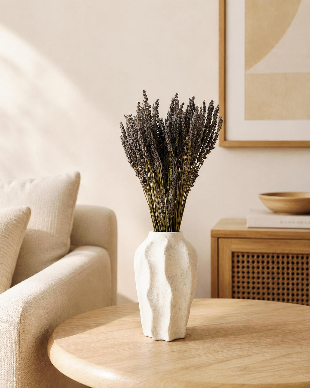 Dried Flower Bouquet | Preserved Lavender Bouquet | Minimalist Botanical Arrangement | Natural Home Decor