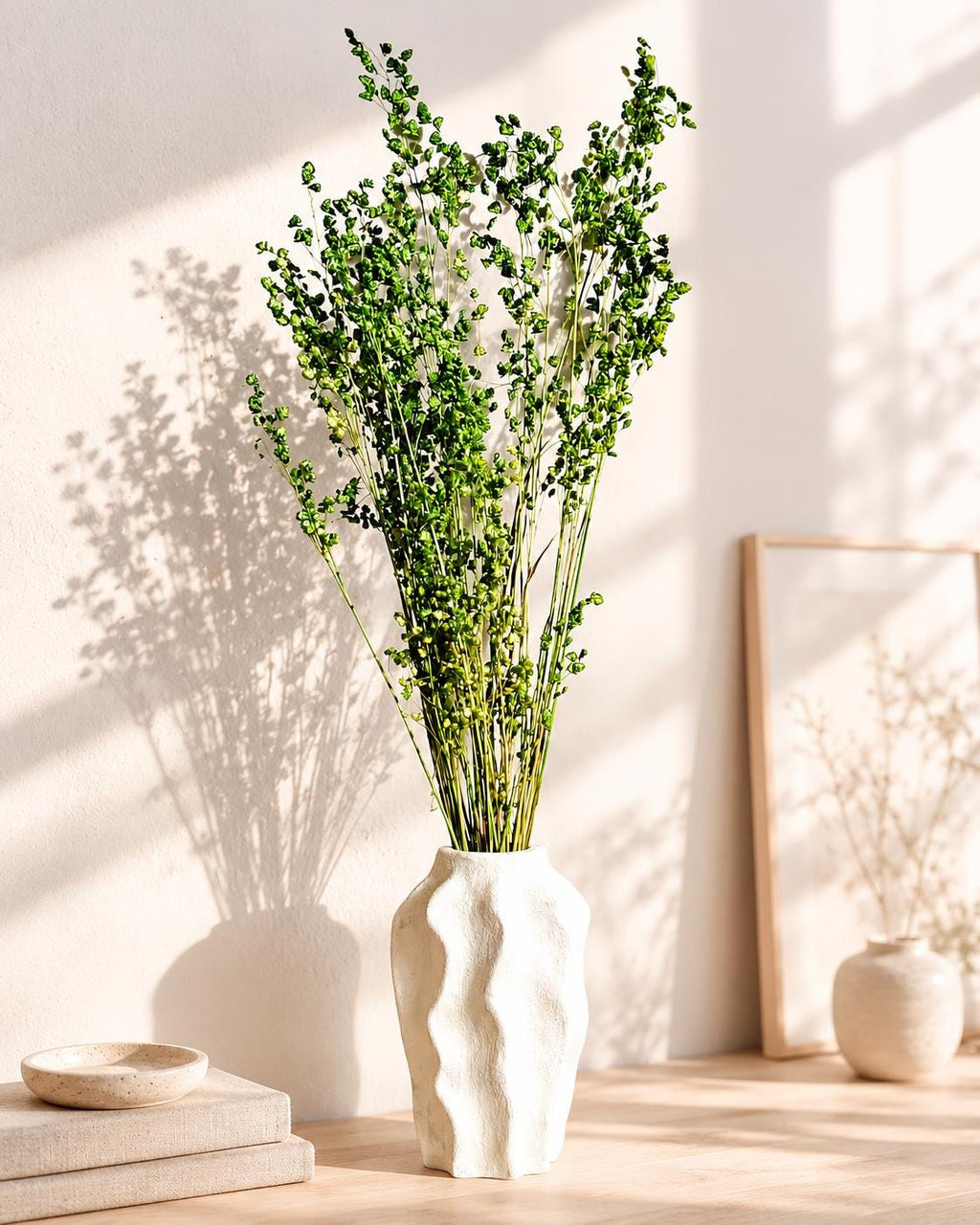 Dried Flower Bouquet | Preserved Briza Bouquet | Minimalist Botanical Arrangement | Natural Green Bouquet | Wildflower Deco