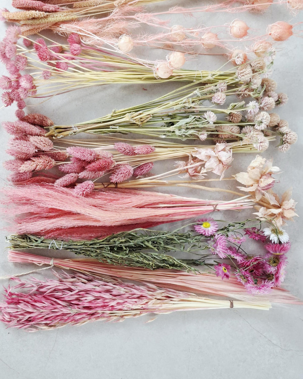Pink Dried Flower Box for Crafts – Pastel DIY Floral Kit, Romantic Dried Flowers Mix for Resin Art, Candles & Decor