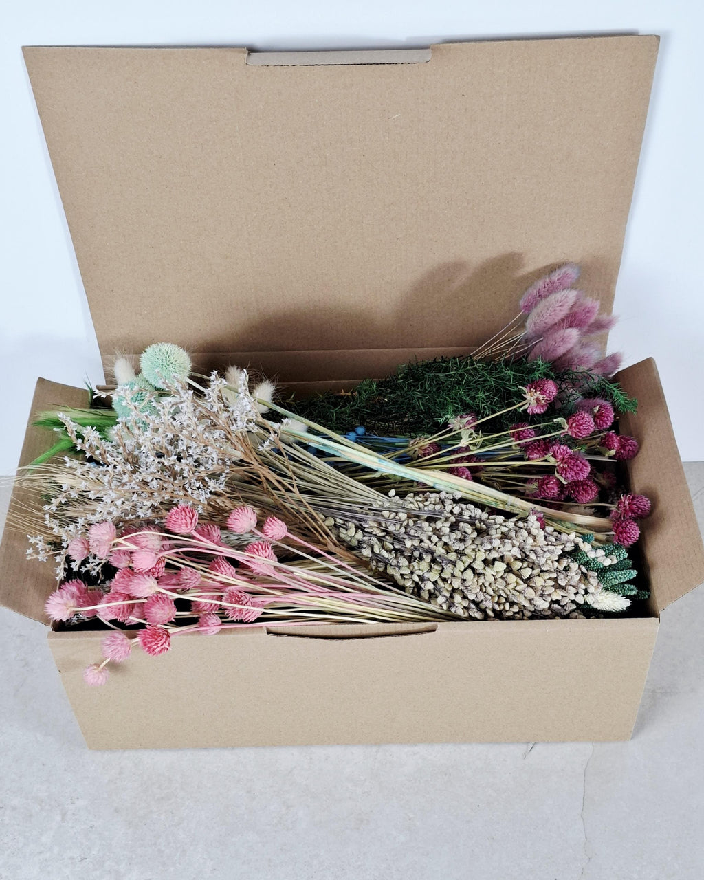 Rainbow Dried Flower Box for Crafts – DIY Dried Flower Box, Floral Craft Kit, Florist Supplies & Botanical Decor
