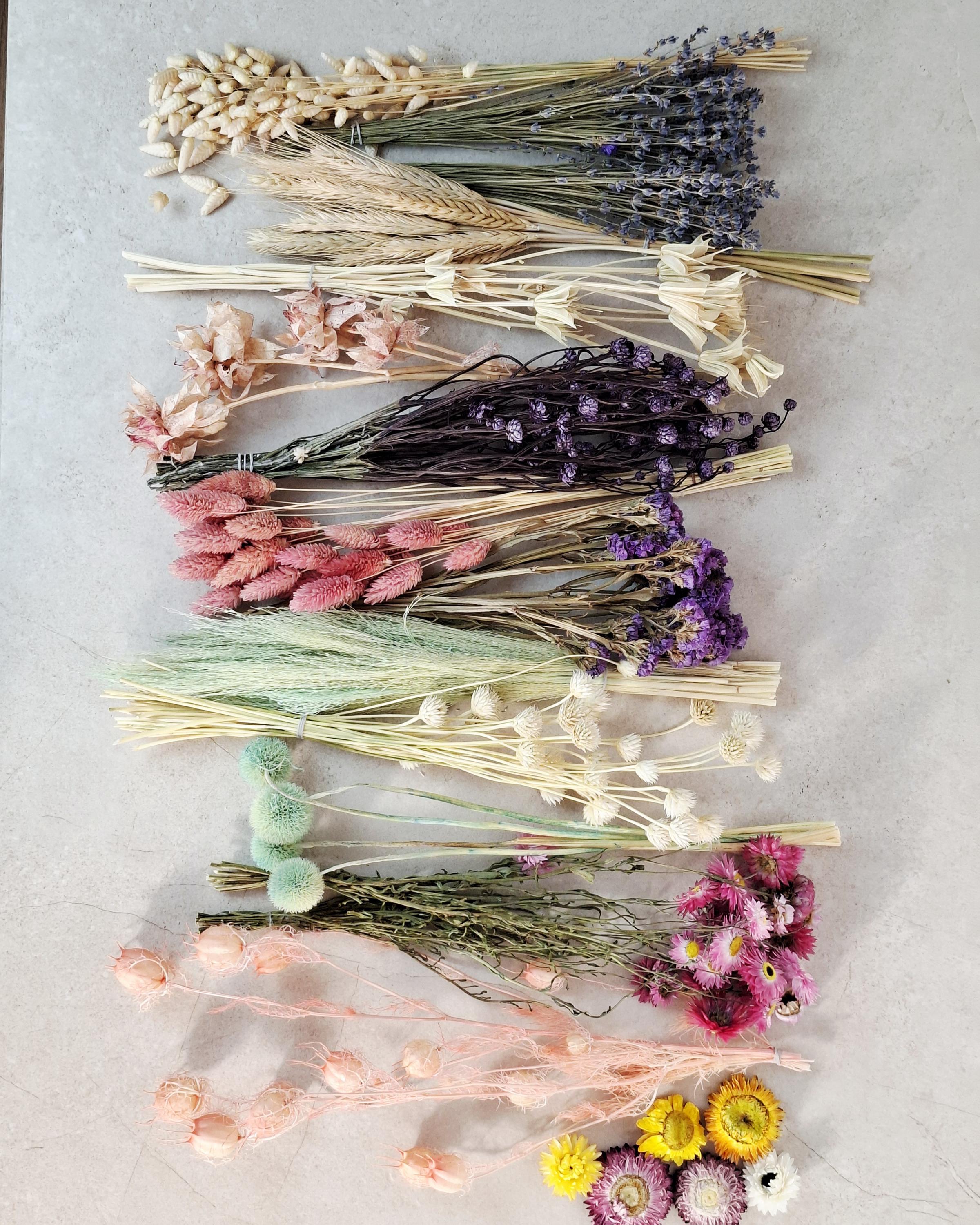Dried Flower Box, DIY Dried Flower Box, Floral Craft Kit, Dried Flower Kit, Florist Supplies, Dried Flower Mix