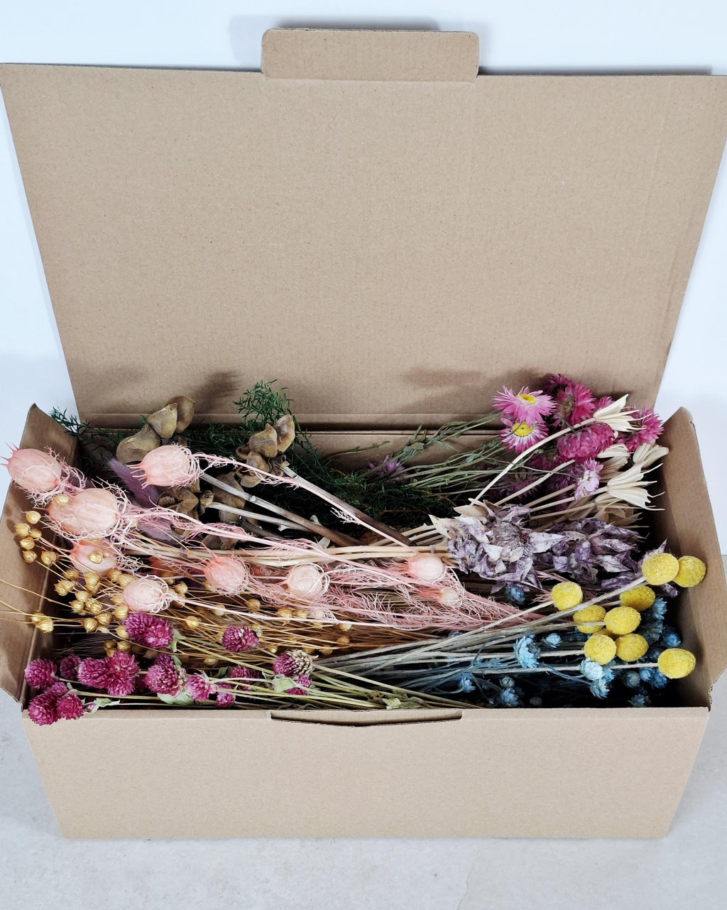 Dried Flower Box, DIY Dried Flower Box, Floral Craft Kit, Botanical Dried Flowers, Florist Supplies, Dried Flower Mix