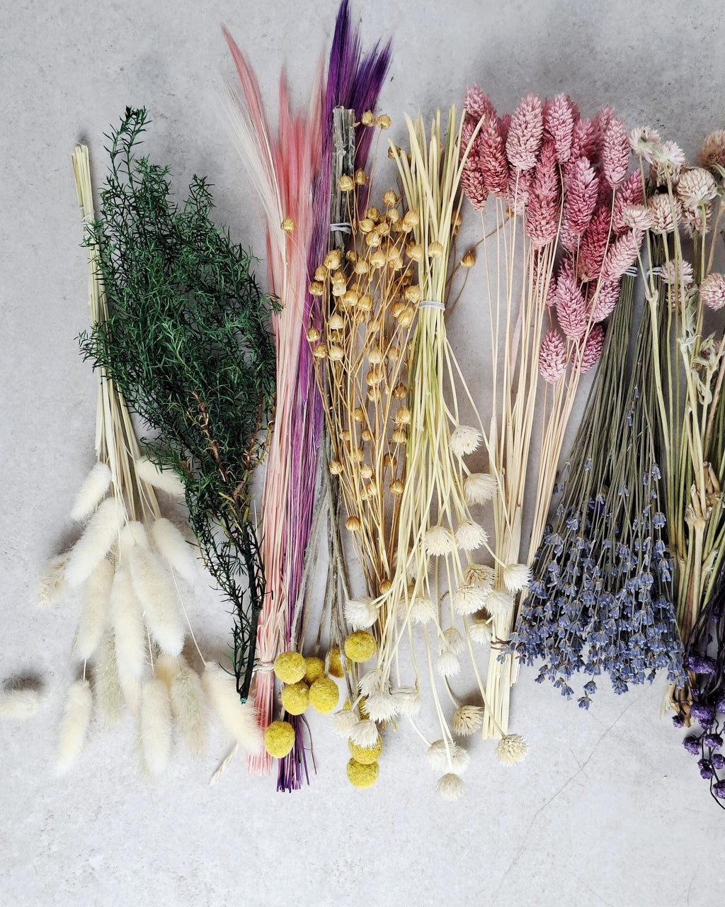Pastel Dried Flower Box | Lavender & Lagurus Mix | Boho Floral Craft Kit | Pink Purple Dried Flowers | Florist Supplies for DIY Decor