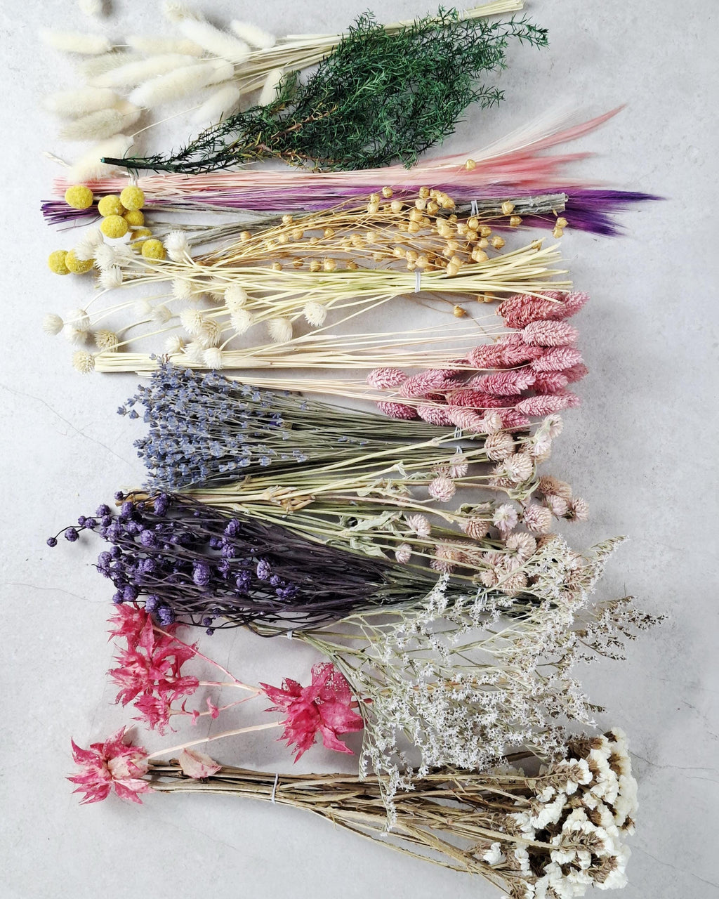 Pastel Dried Flower Box | Lavender & Lagurus Mix | Boho Floral Craft Kit | Pink Purple Dried Flowers | Florist Supplies for DIY Decor