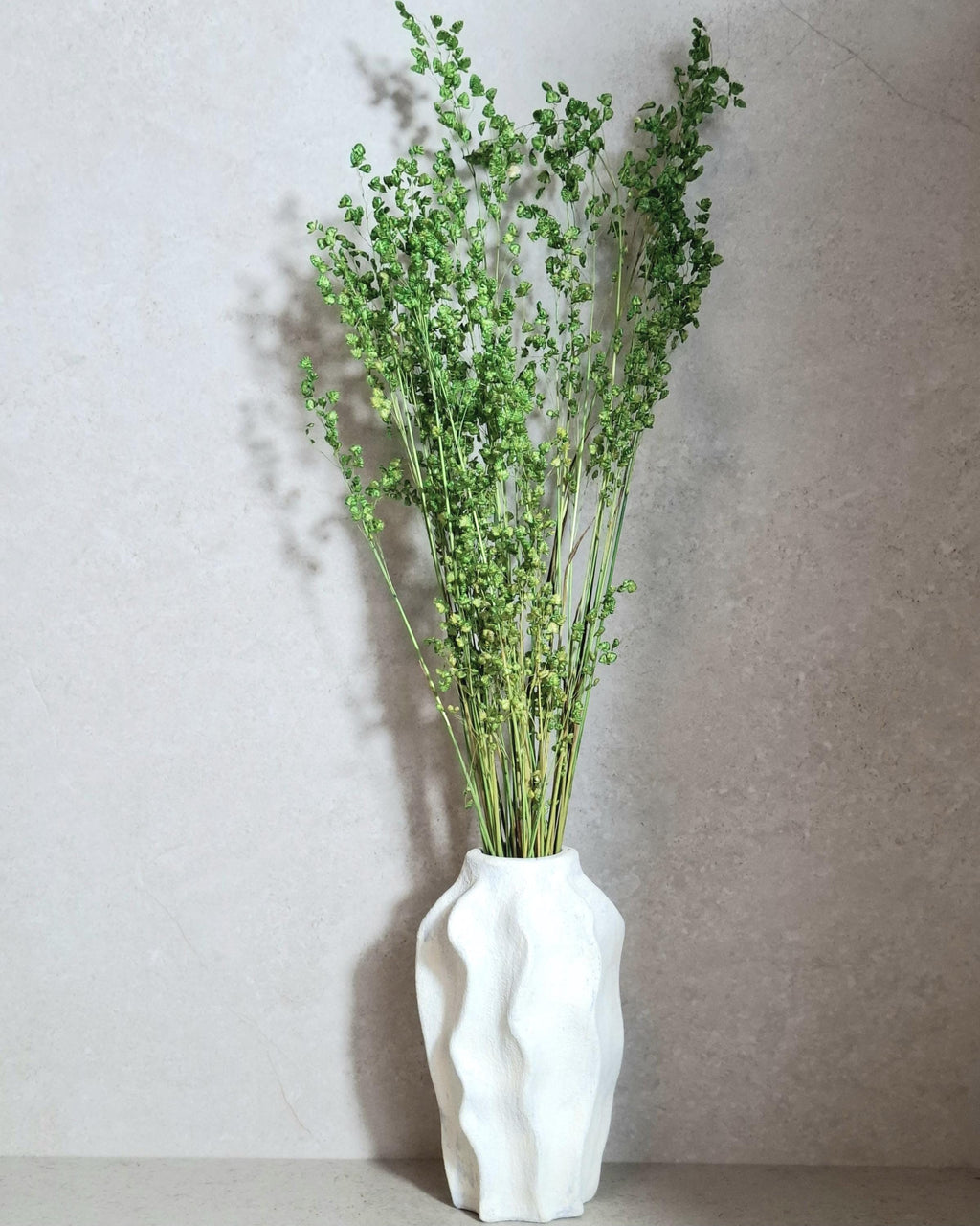 Dried Flower Bouquet | Preserved Briza Bouquet | Minimalist Botanical Arrangement | Natural Green Bouquet | Wildflower Deco