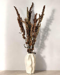 Dried Flower Bouquet | Neutral Botanical Arrangement | Minimalist Vase Decor | Natural Scandi Home Styling
