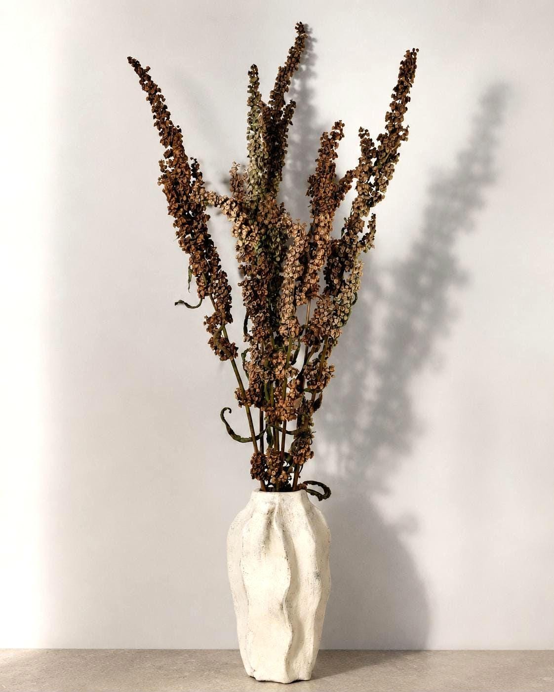 Dried Flower Bouquet | Neutral Botanical Arrangement | Minimalist Vase Decor | Natural Scandi Home Styling