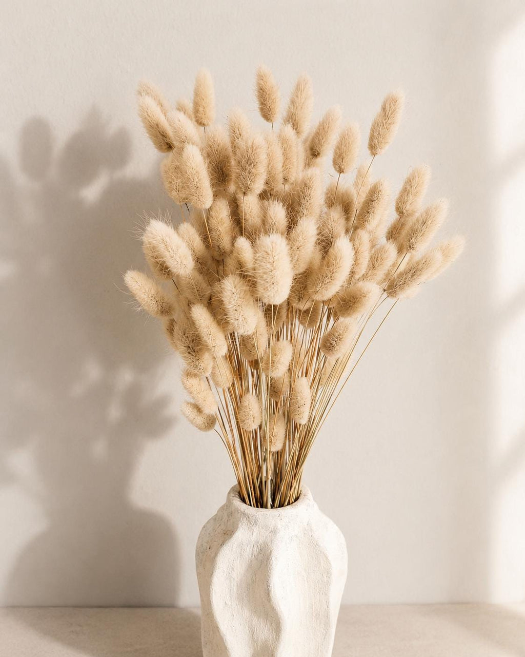 Natural Beige Lagurus Bouquet, Bunny Tails Dried Flowers, Soft Neutral Dried Bouquet, Boho Home Decor, Minimalist Scandinavian Decor