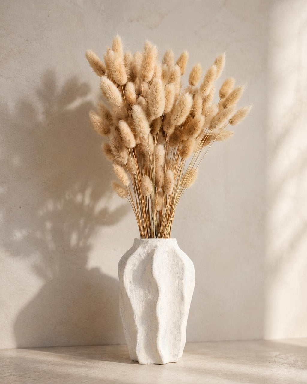 Natural Beige Lagurus Bouquet, Bunny Tails Dried Flowers, Soft Neutral Dried Bouquet, Boho Home Decor, Minimalist Scandinavian Decor