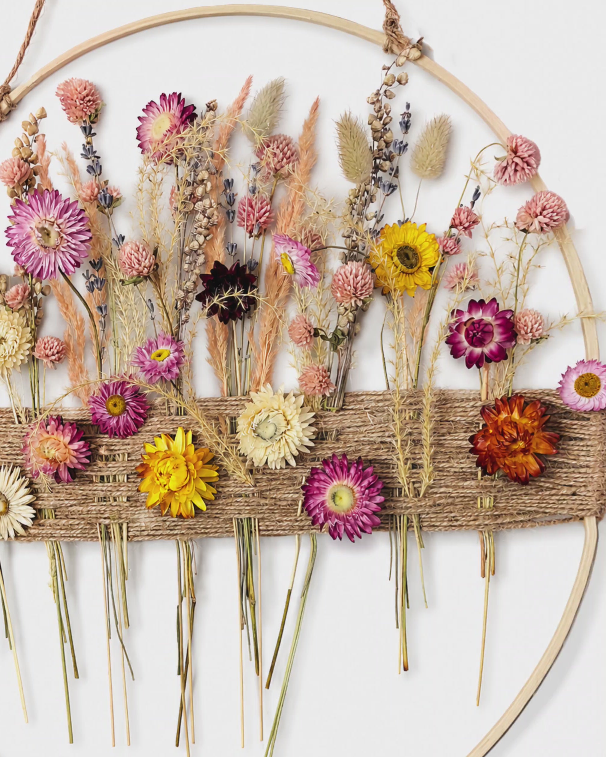 Dried Flower Wall Hanging