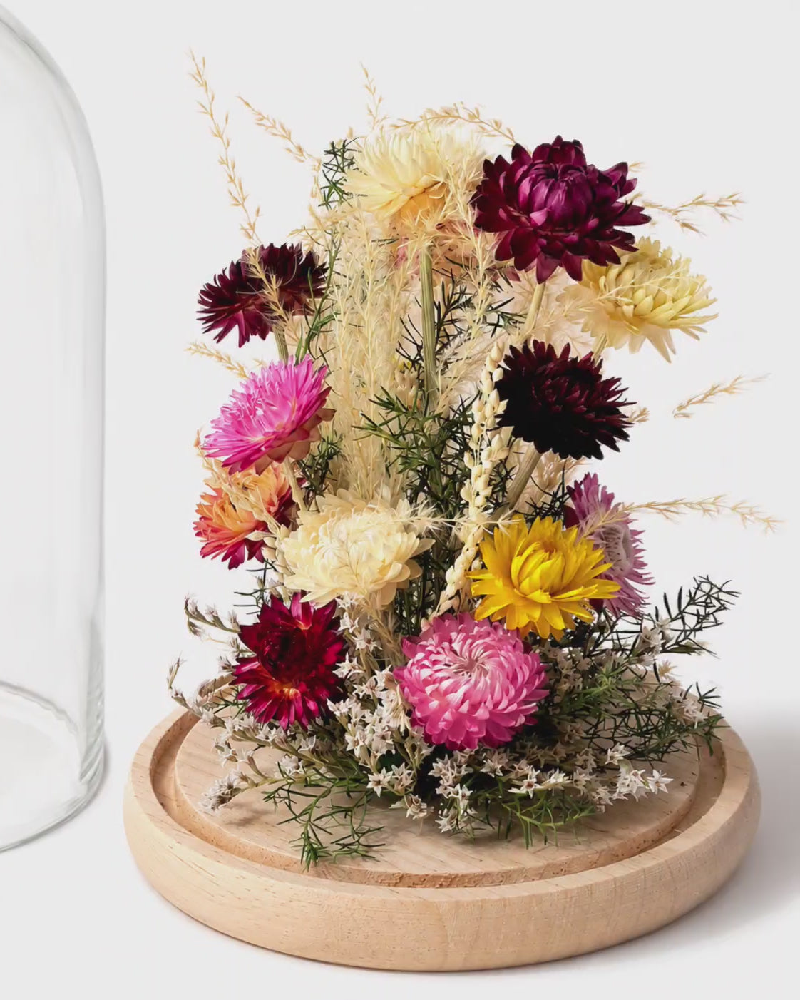 Dried Flower Glass Dome