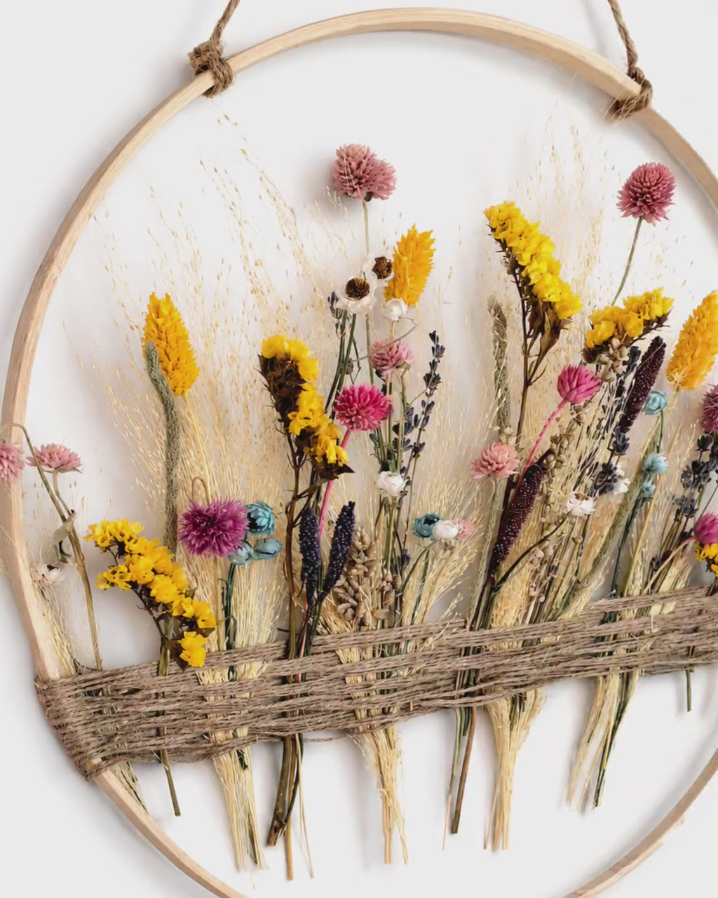 Floral Hoop Wall Hanging