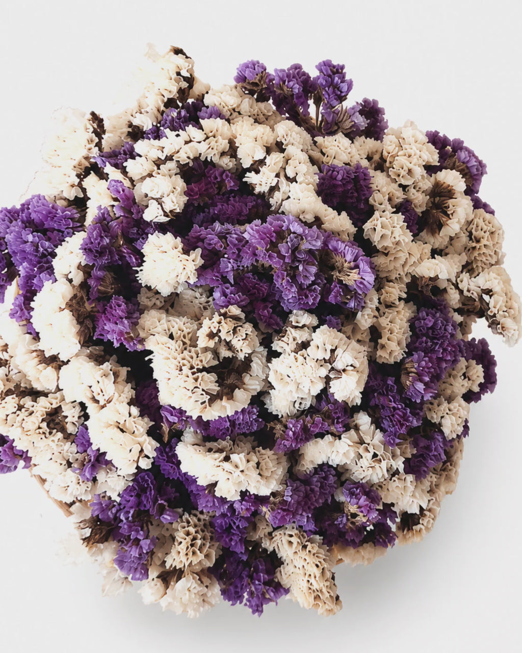 Lavender & White Statice Basket