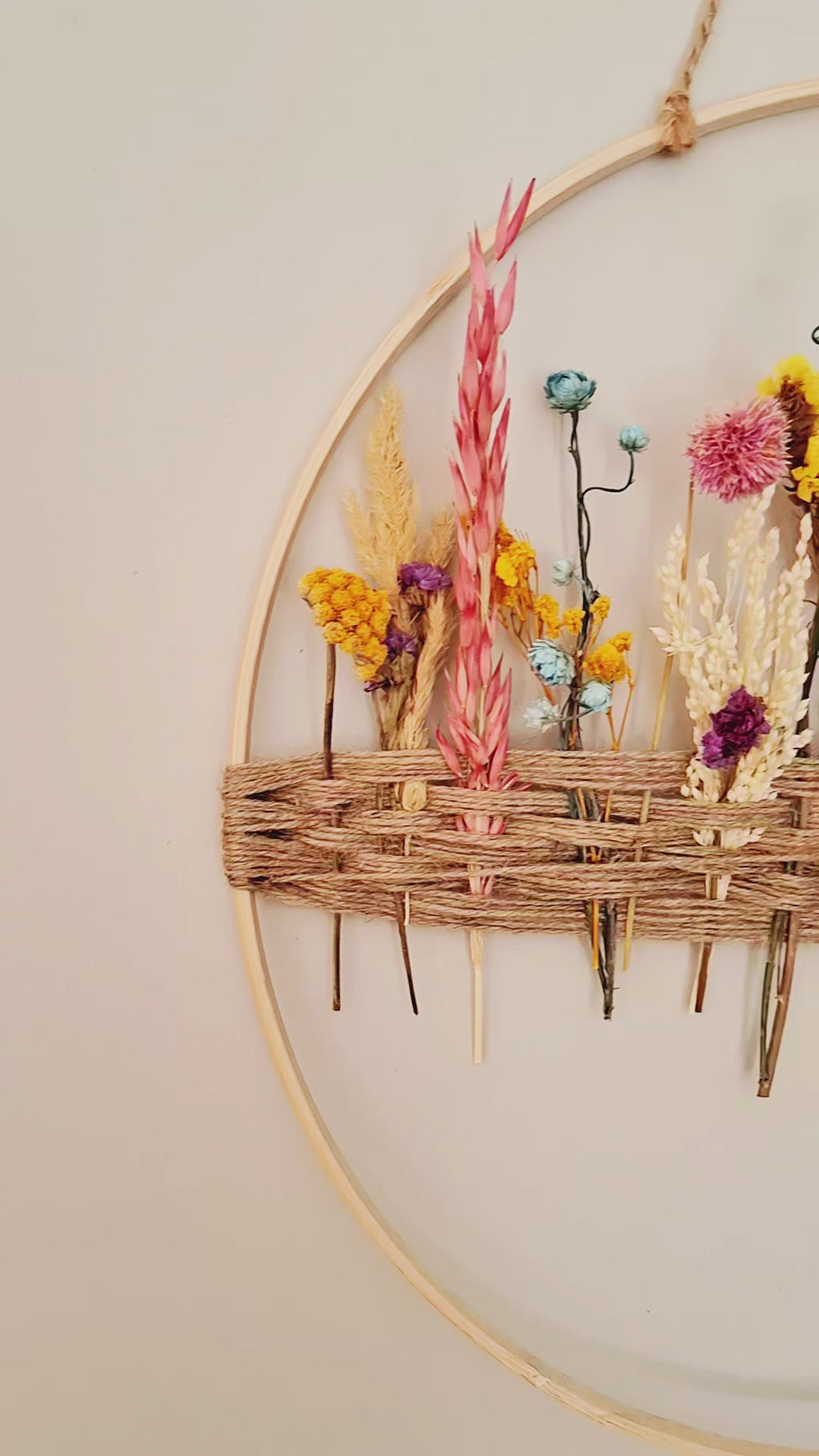 Dried Flower Wall Decor