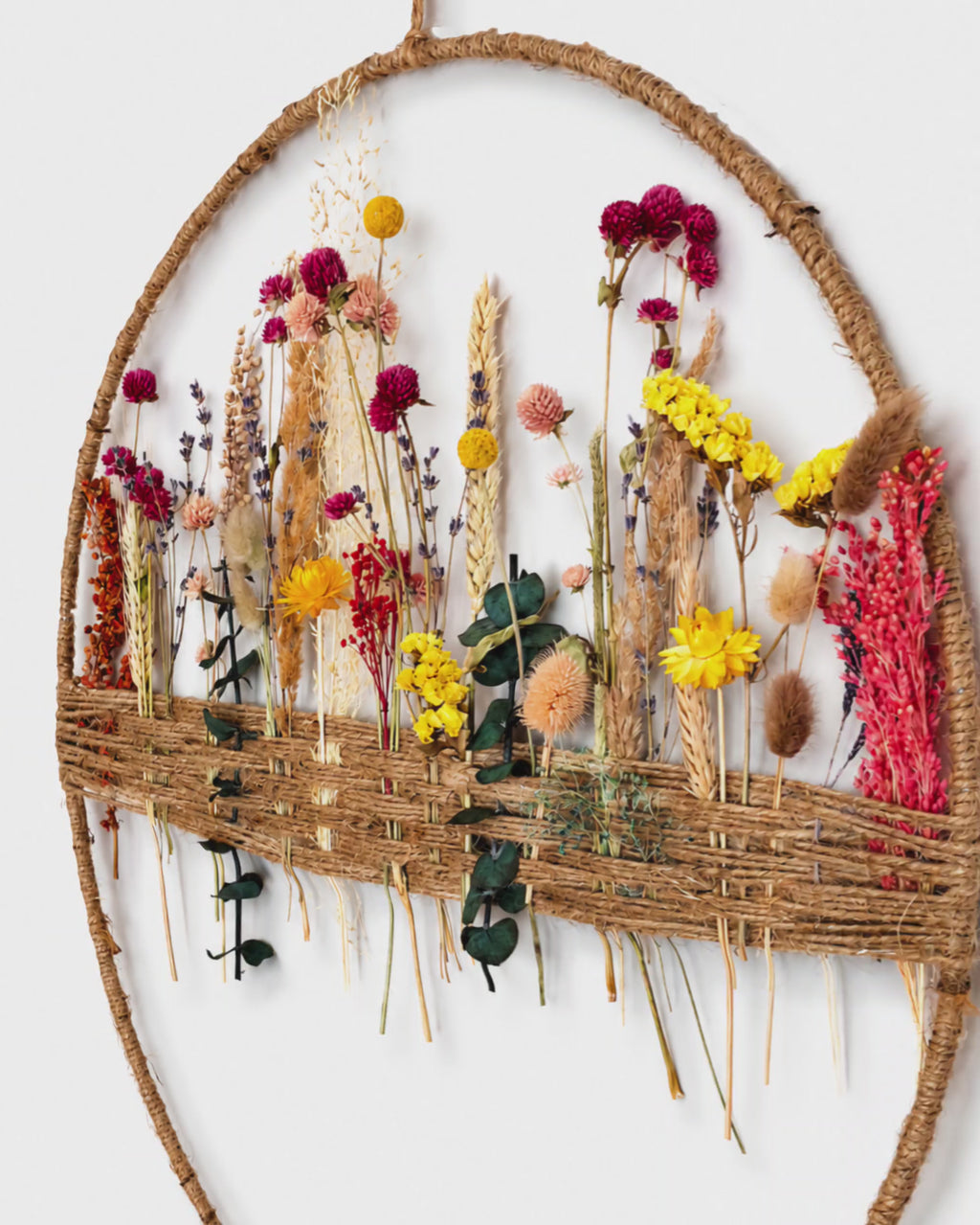 Dried Flower Wall Decor