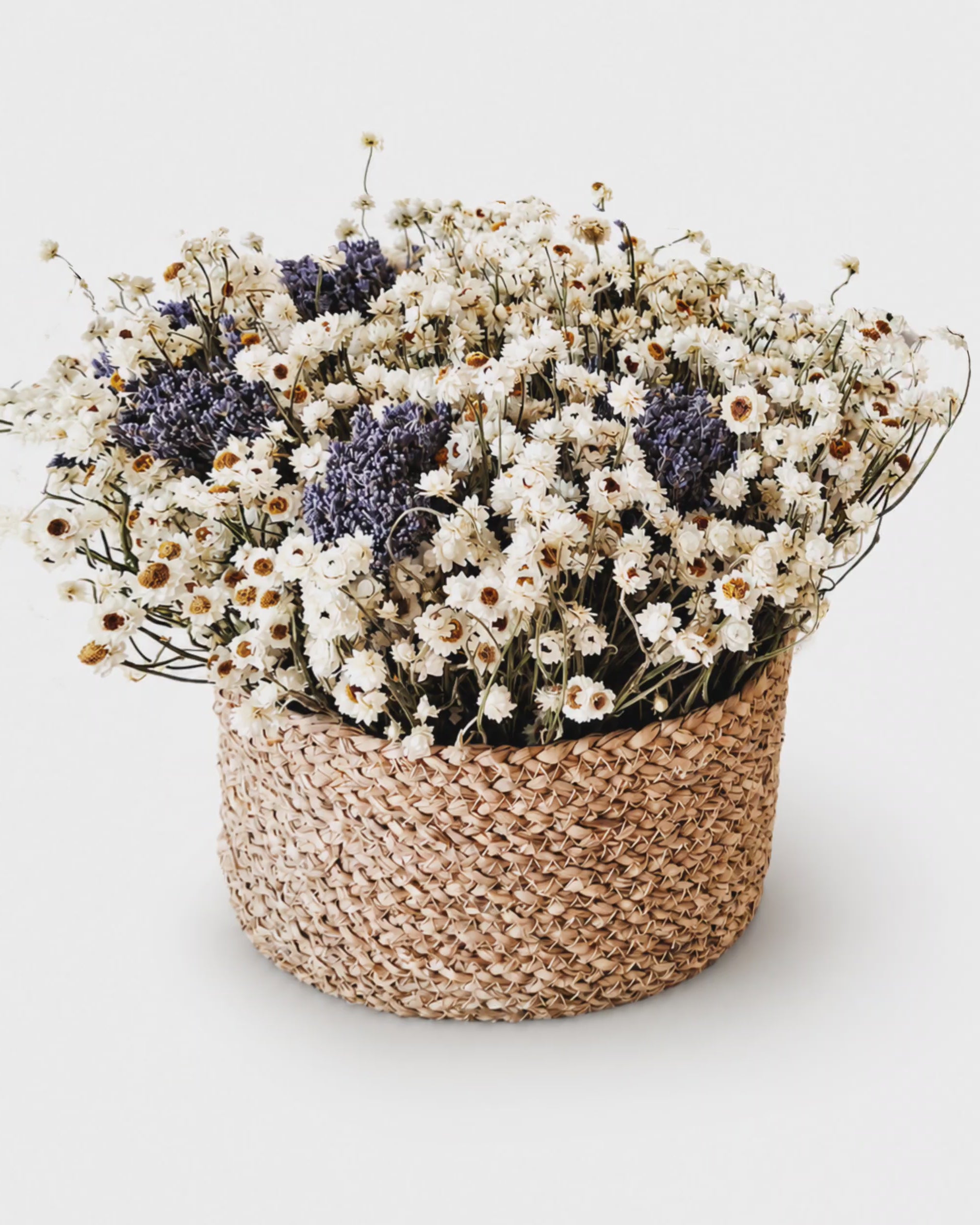 Scandinavian Dried Flower Basket