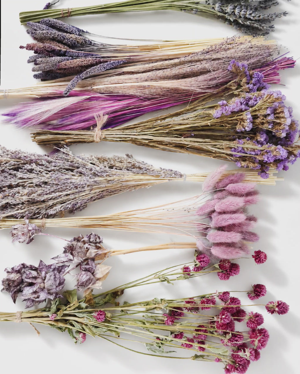 Purple & Pink Dried Flower Box