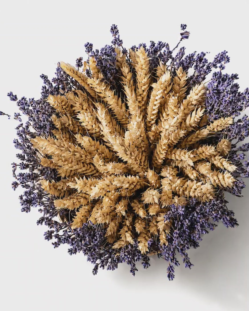 Lavender and Wheat Basket