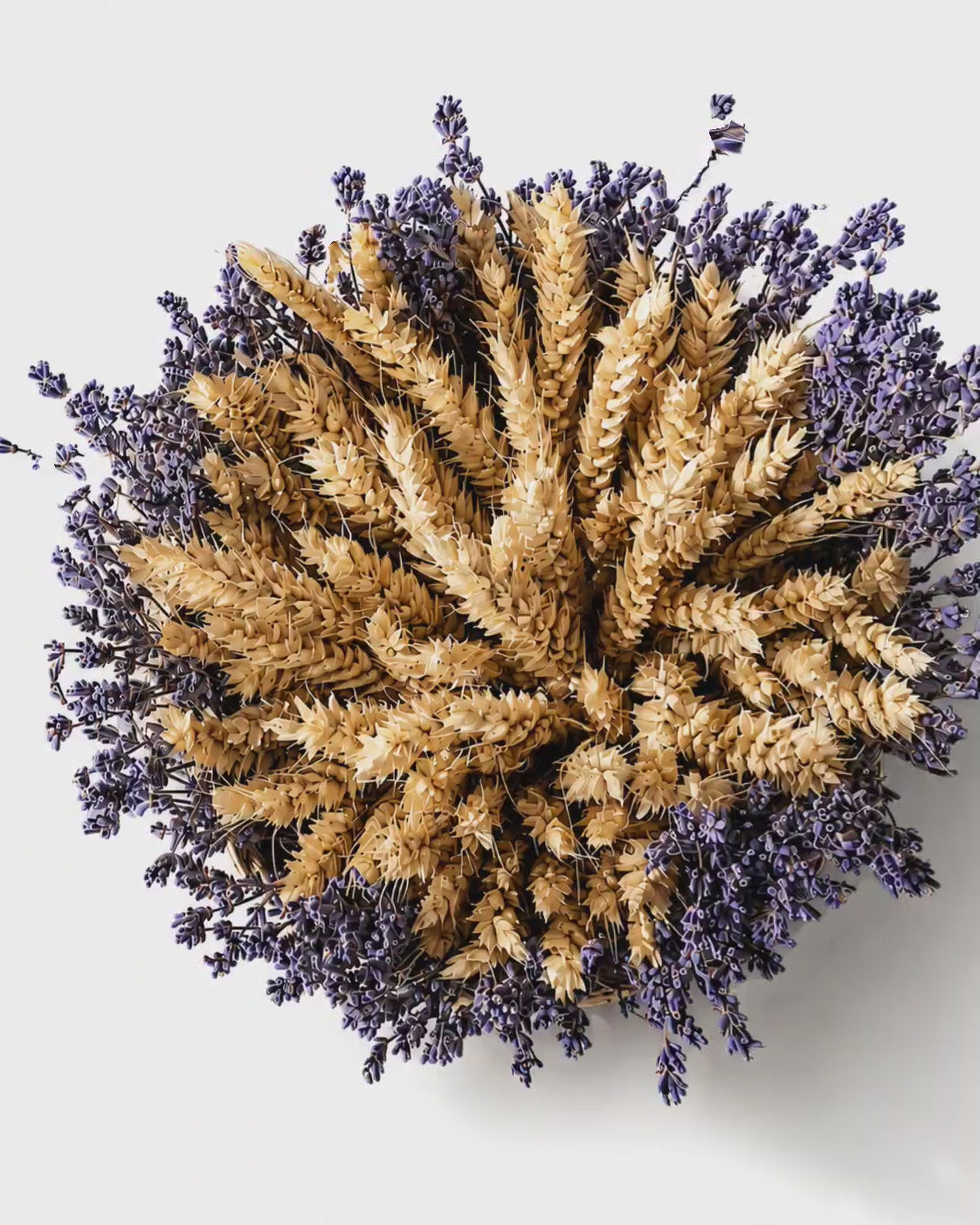 Lavender and Wheat Basket