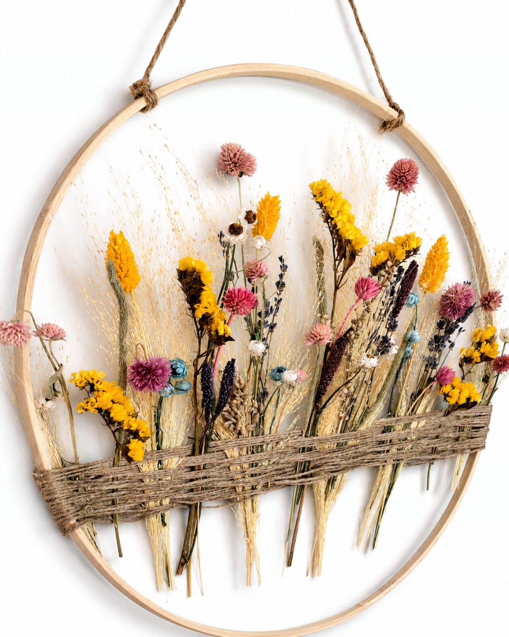 Floral Hoop Wall Hanging