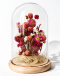 Pink Botanical Glass Dome