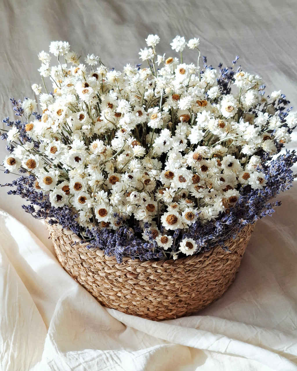 Scandinavian Dried Flower Basket