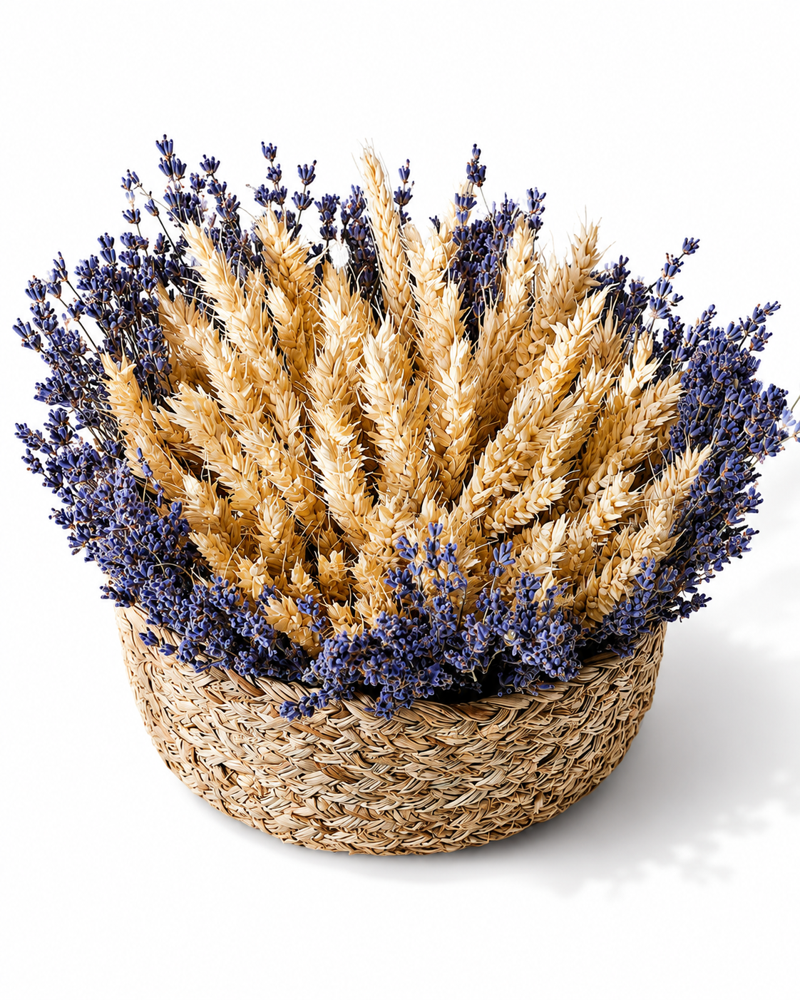 Lavender and Wheat Basket