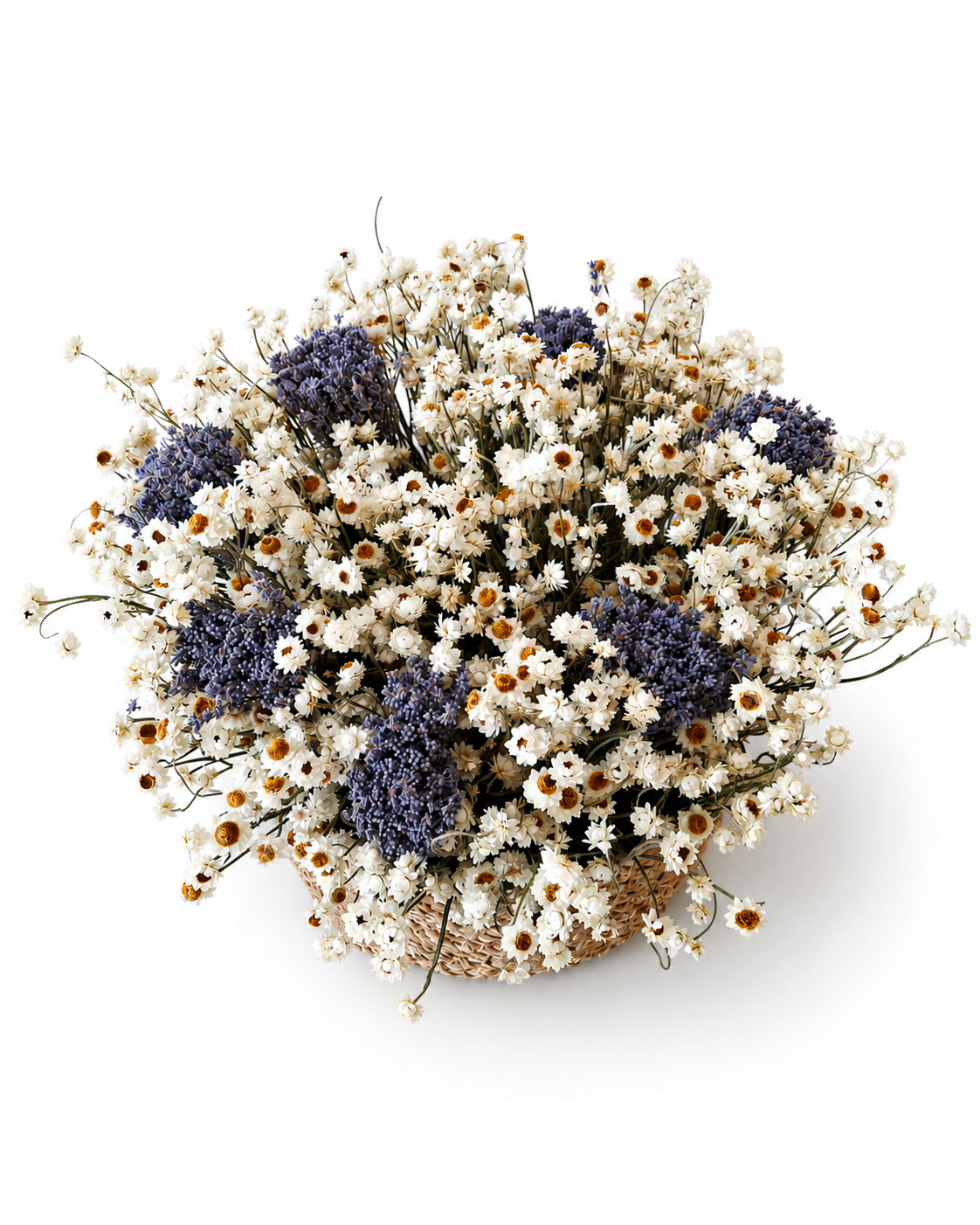 Scandinavian Dried Flower Basket