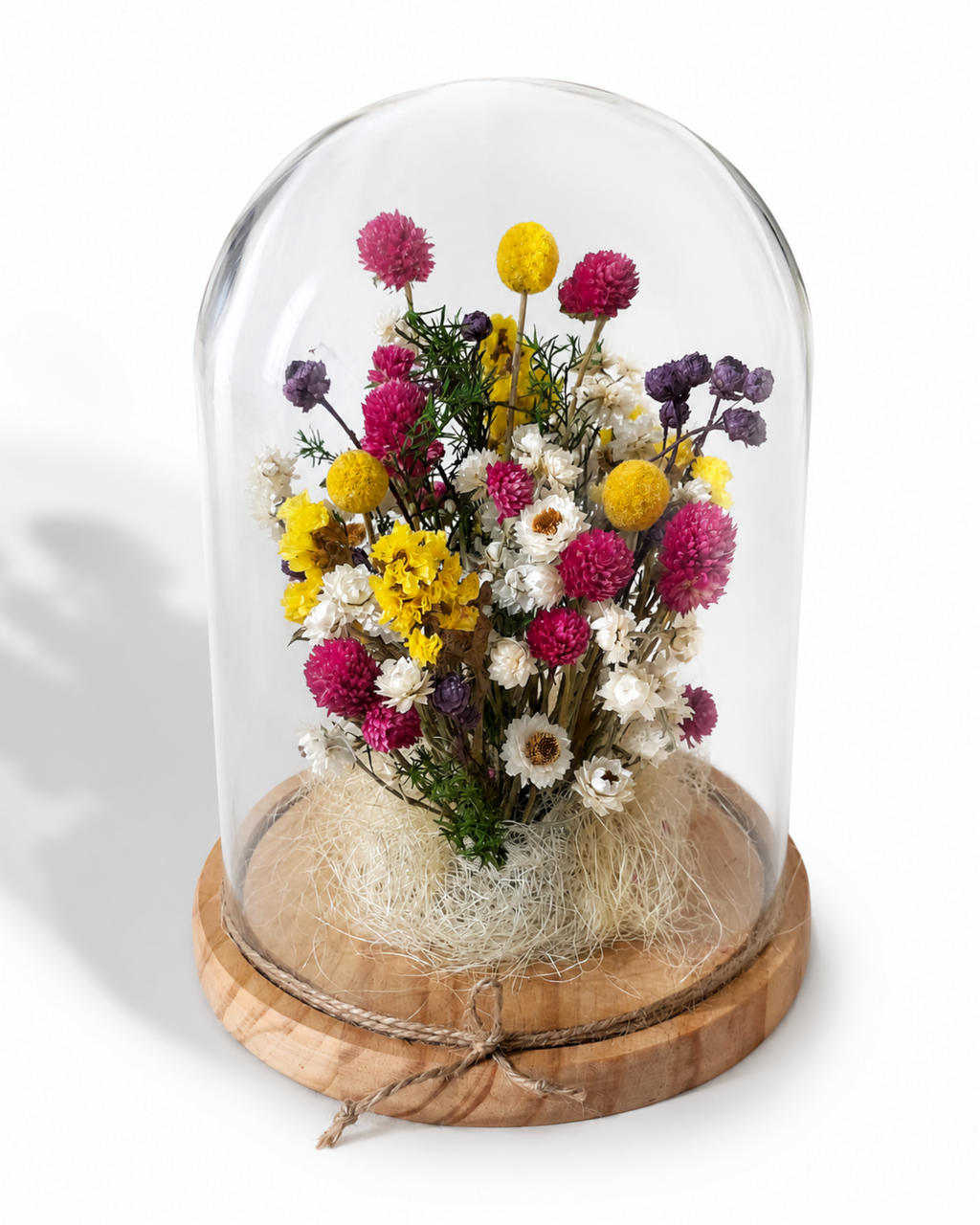 Wildflower Glass Dome Decor