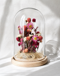 Pink Botanical Glass Dome