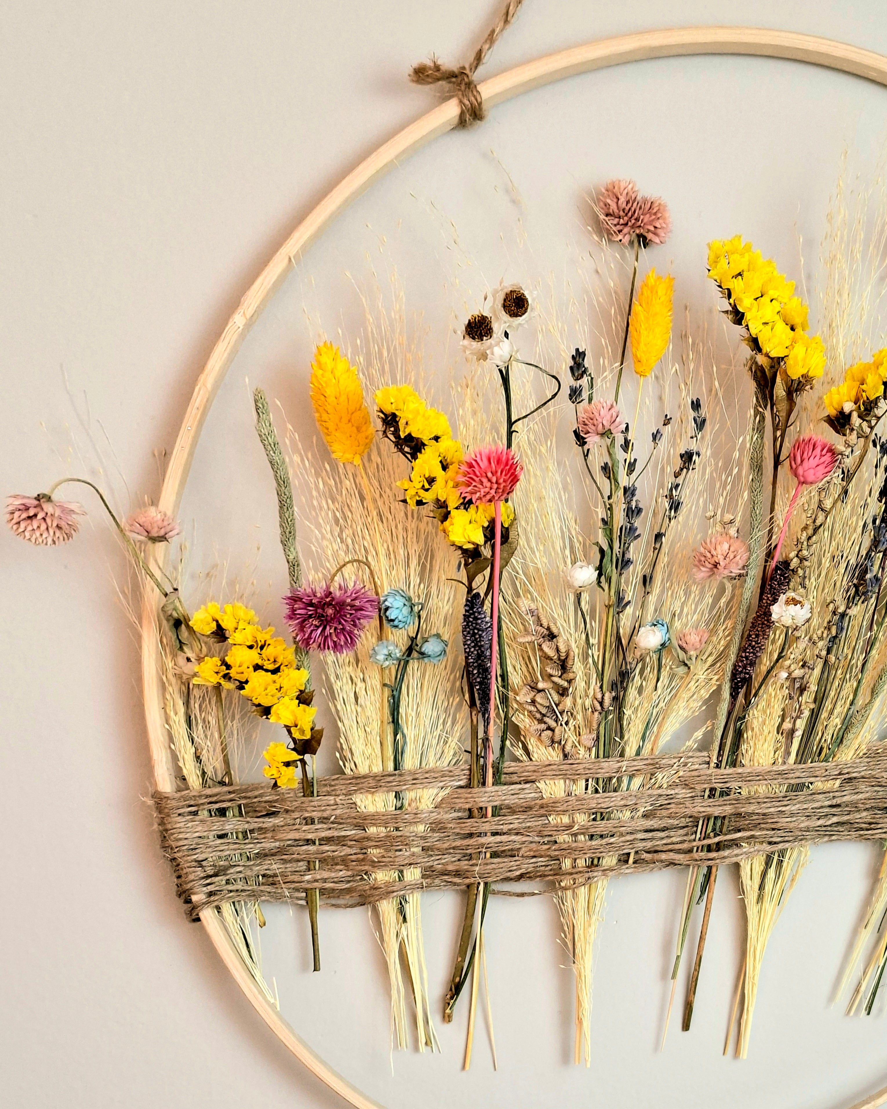 Floral Hoop Wall Hanging
