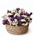 Lavender & White Statice Basket